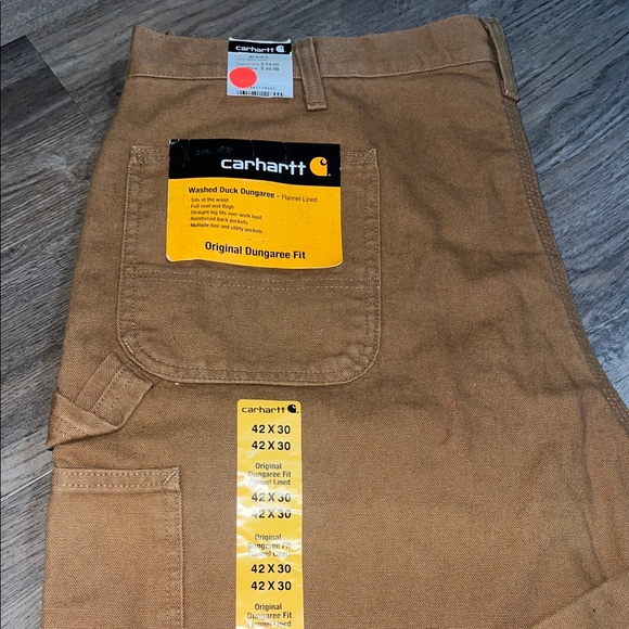 Carhartt Other - Carhartt Men's Tan Original Dungaree Pants Sz 42x30 nwt